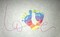 Rainbow Ink Pad, Stamp Pad, Rainbow Baby Keepsake, Non-Toxic and Baby Safe